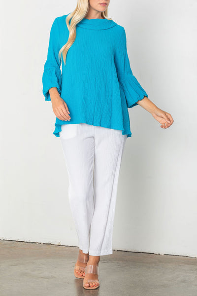 トップス mistreass 2way Bubble Sleeve & Hem tunic MISTREASS／2way Bubble Sleeve & Hem tunic 2way Bubble Sleeve