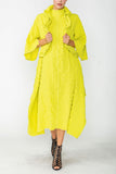 Acid Bubble Check Ruffle Open Jacket