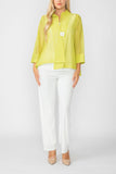 Lime One Button Jacket