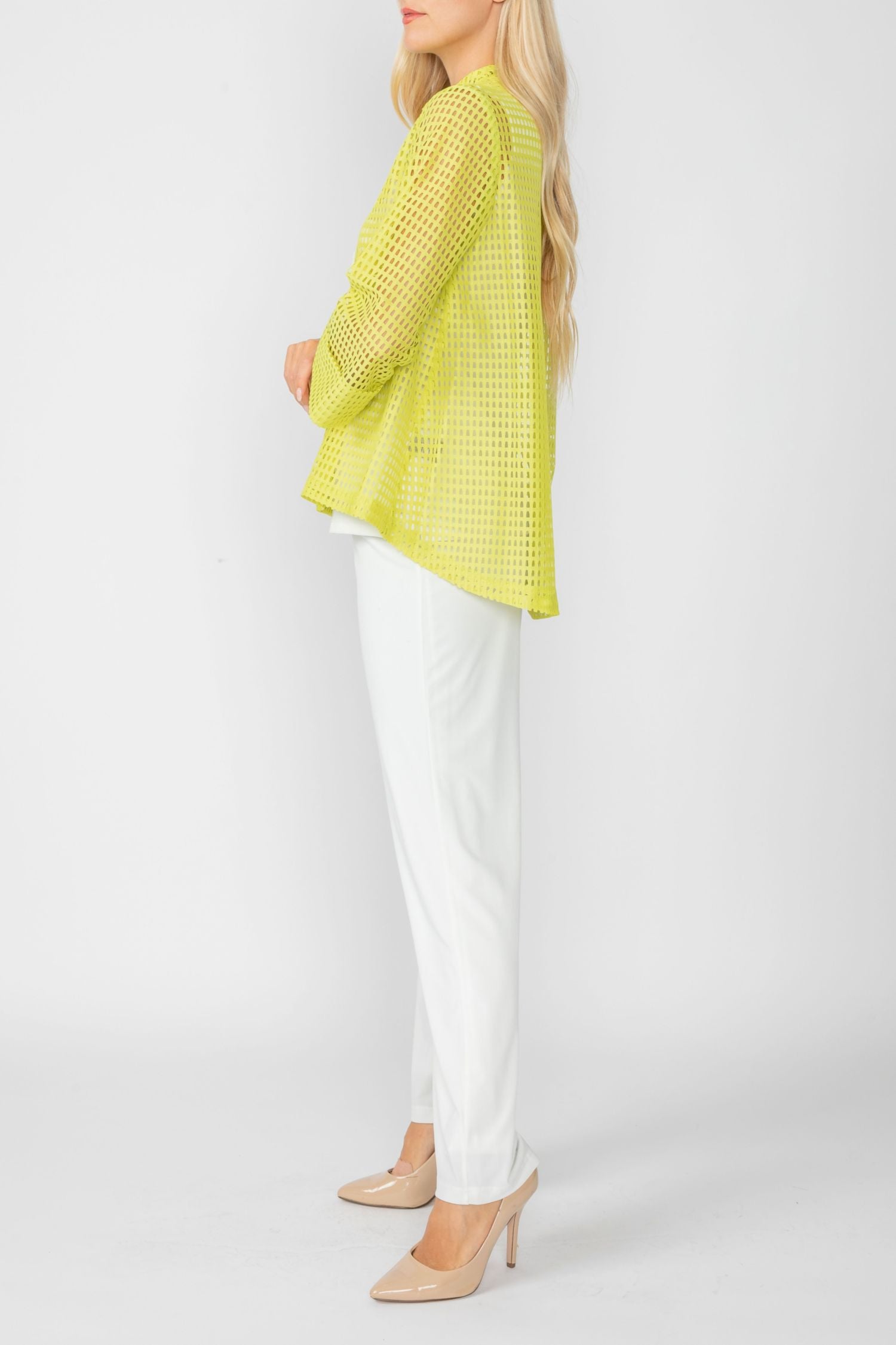 Lime One Button Jacket