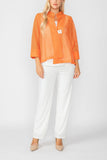 Orange One Button Jacket