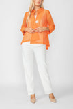 Orange One Button Jacket