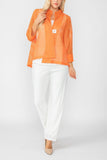 Orange One Button Jacket