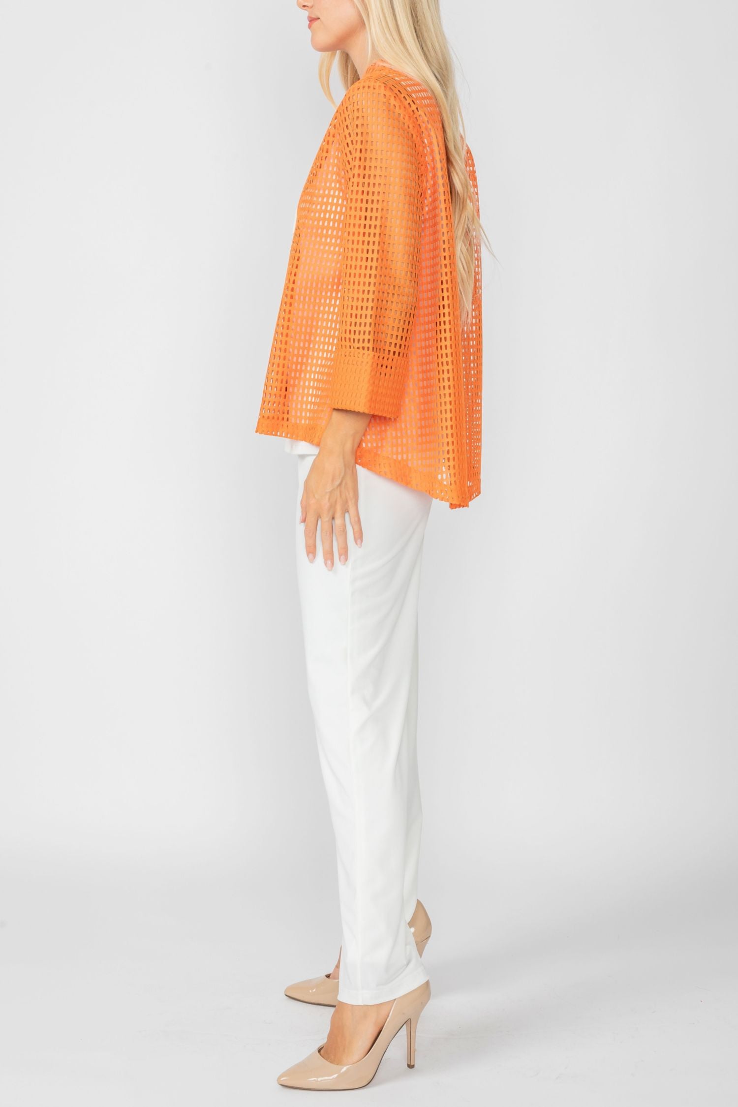 Orange One Button Jacket