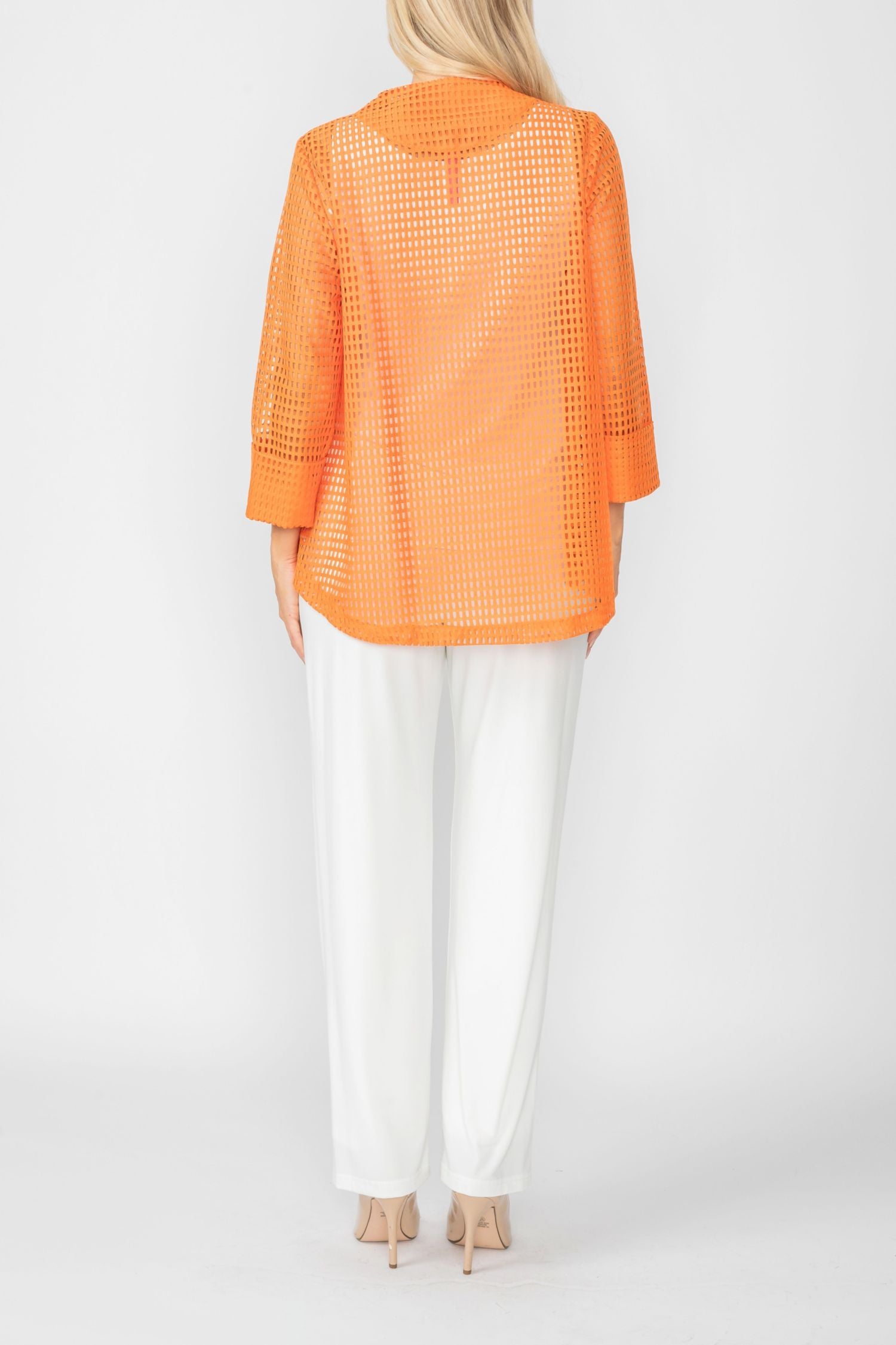 Orange One Button Jacket