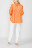 Orange One Button Jacket