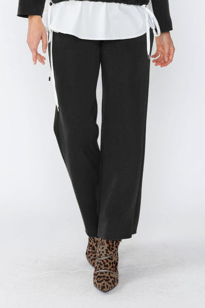 Clever Wide Band Long Pant Black