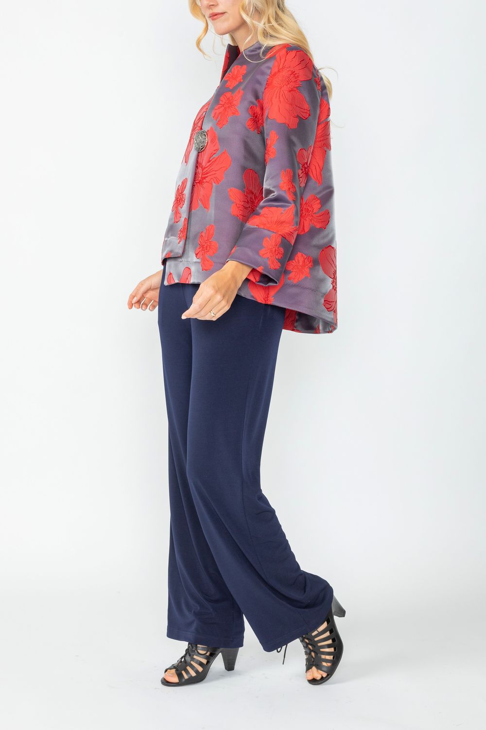 Red One Button Jacket