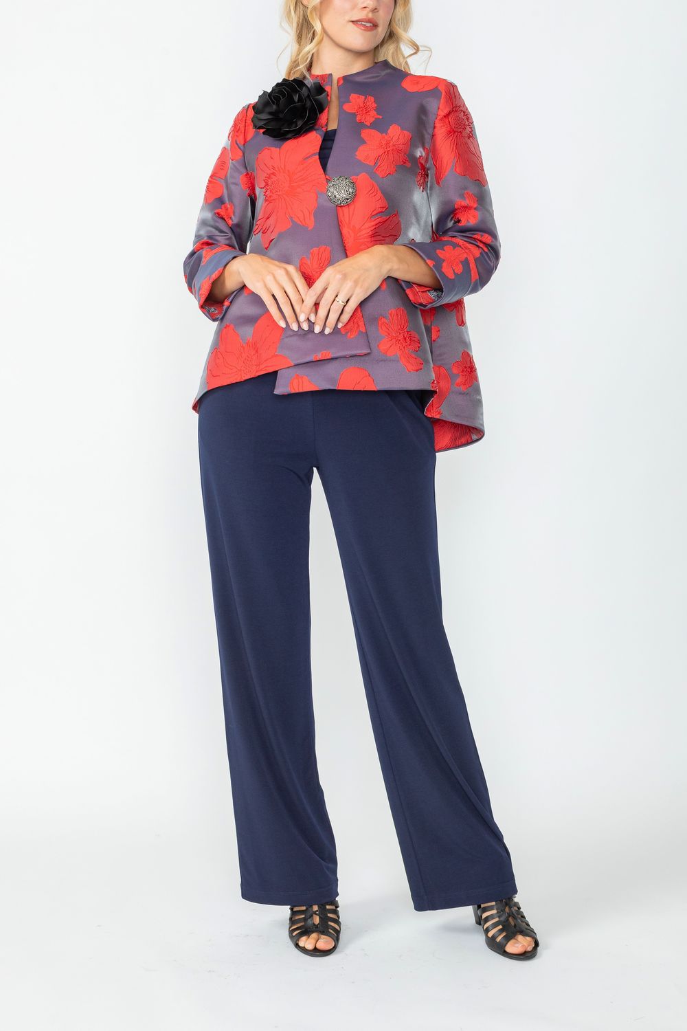 Red One Button Jacket