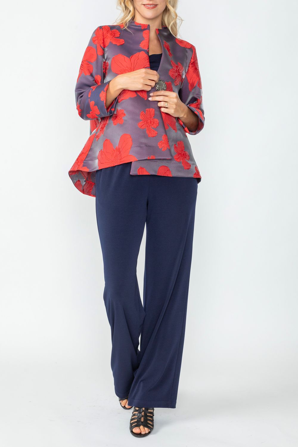 Red One Button Jacket