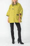 Olive and Lime Reversible Poncho