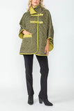 Olive and Lime Reversible Poncho
