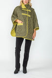 Olive and Lime Reversible Poncho