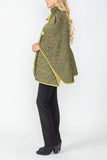 Olive and Lime Reversible Poncho