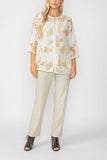 Beige Blossom Burnout Jacket
