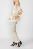 Beige Blossom Burnout Jacket