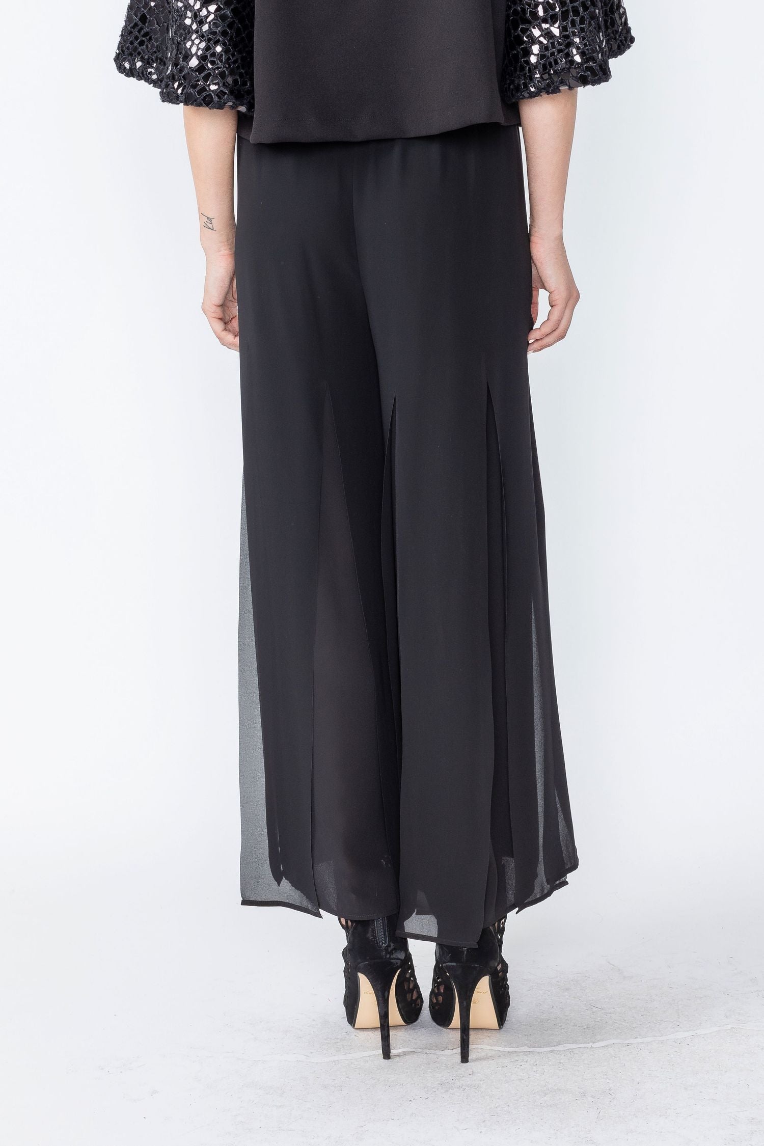 Black Overlay Pants