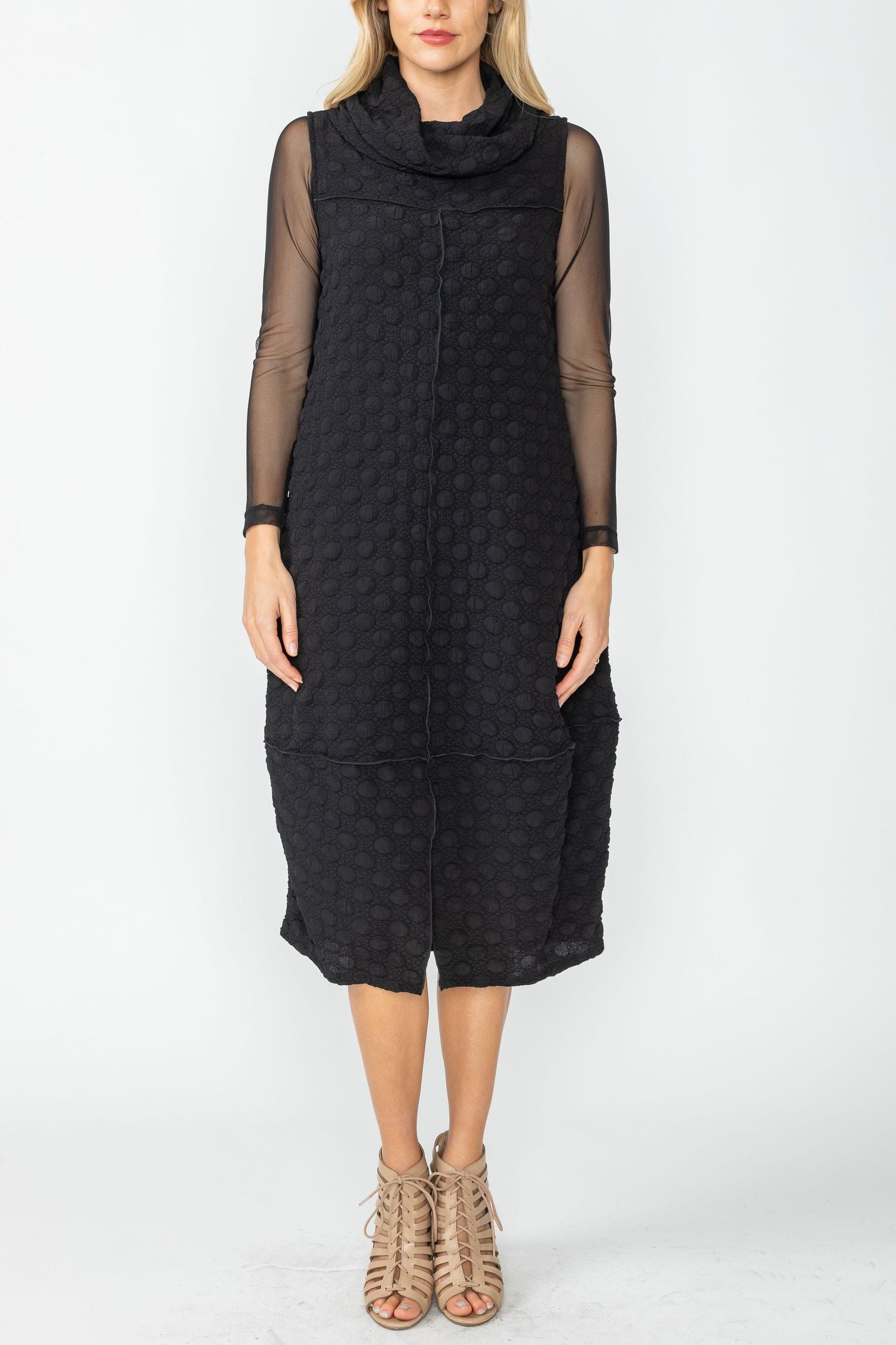 Black Bubble Tank Dress