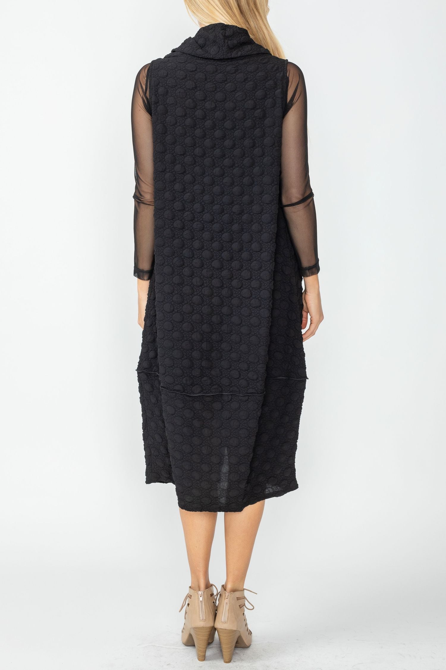 Black Bubble Tank Dress