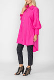 Pink Bell Sleeve & Back Yoke Eyelet Point Jacket