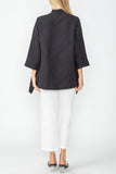 Black Crop Kimono Cardigan