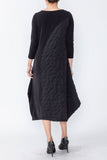 Black Asymmetrical Textured Dress