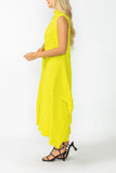 Acid Sleeveless High Neck Textured Dress