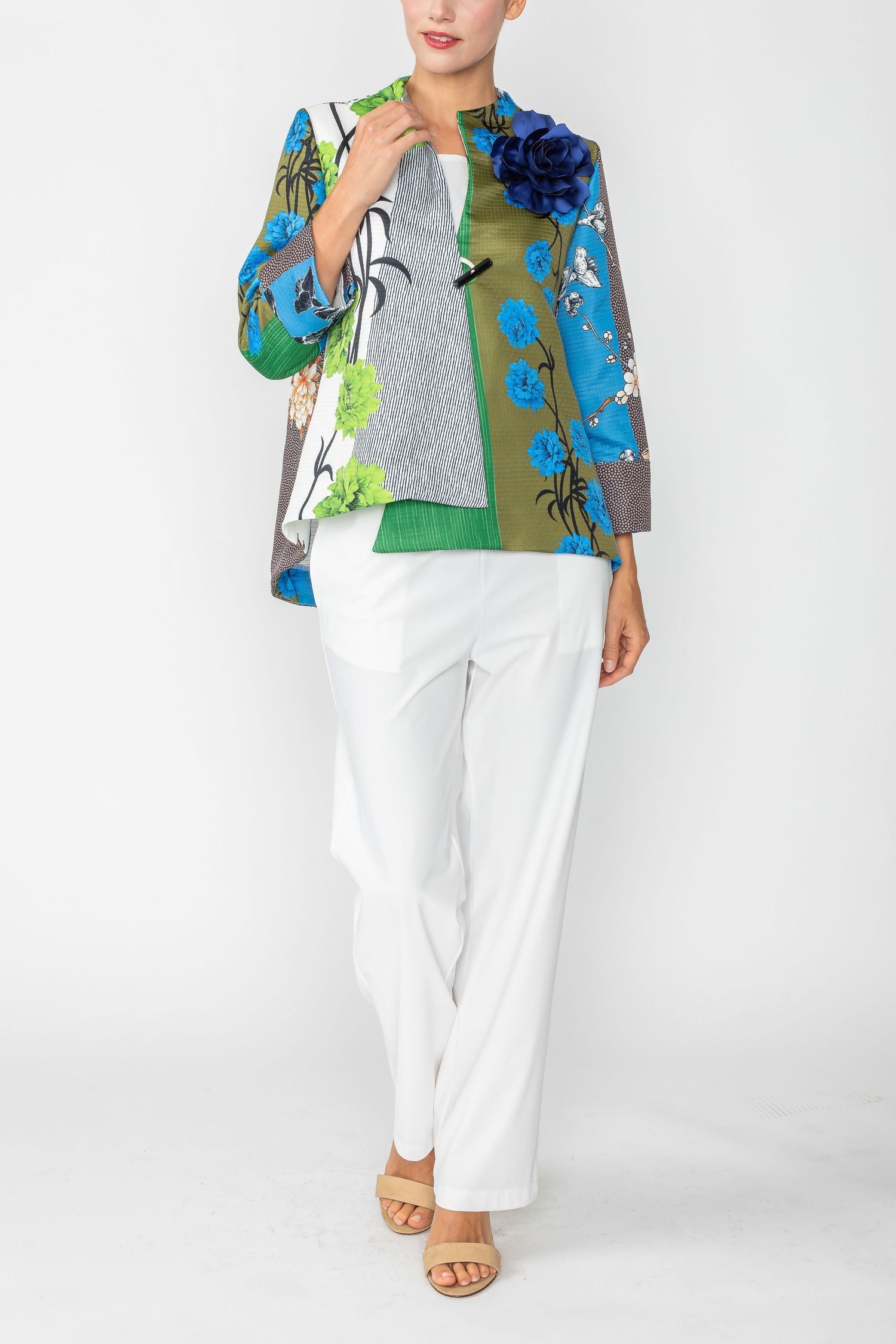 Green One Button Jacket