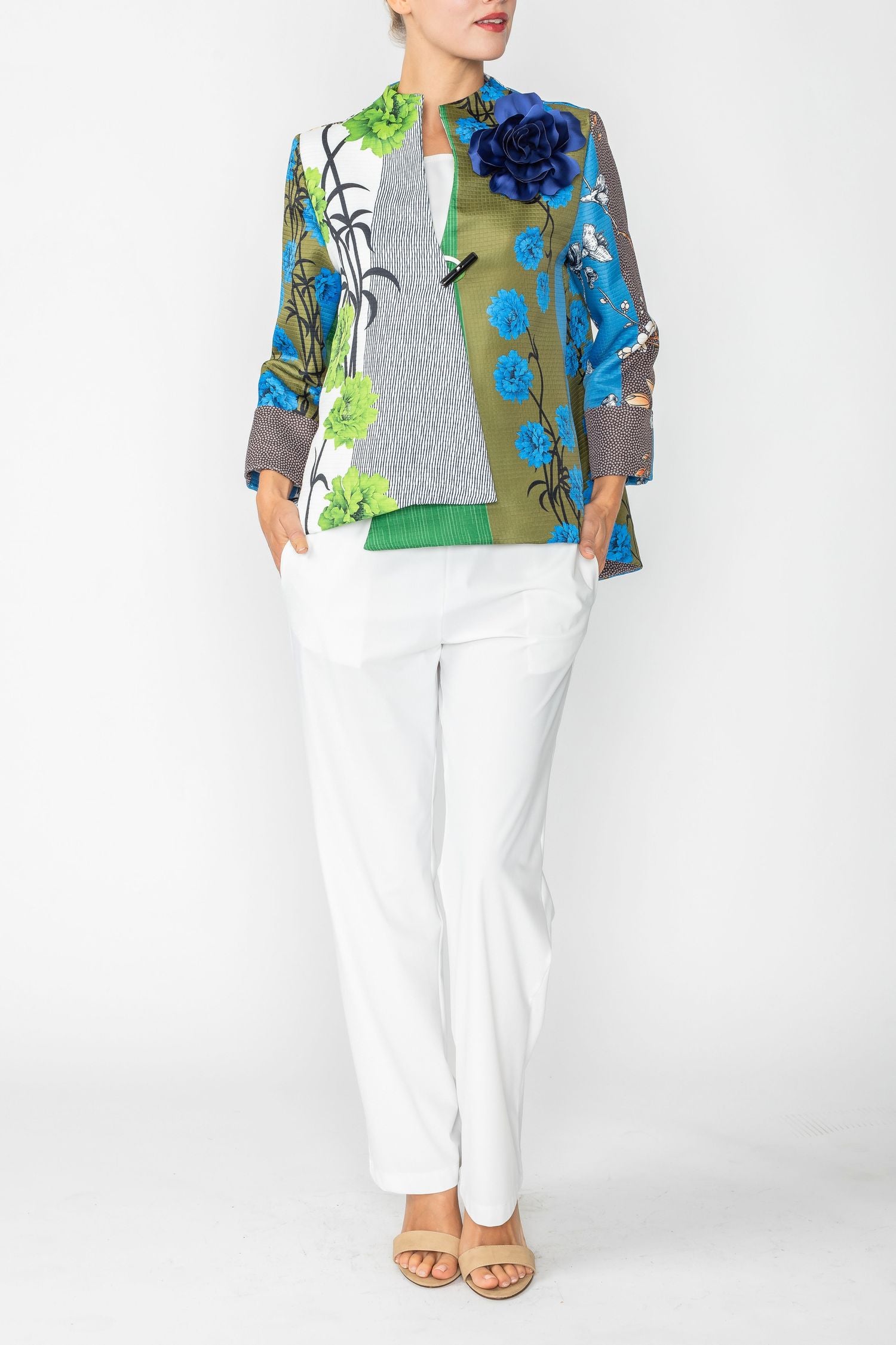 Green One Button Jacket