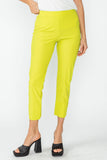 Acid Button Hem Slim Crops