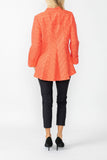 Coral Solid Square Jacket