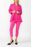 Fuchsia Solid Square Jacket