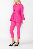 Fuchsia Solid Square Jacket