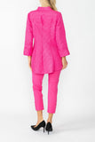 Fuchsia Solid Square Jacket