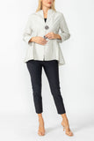 Taupe Solid Square Jacket