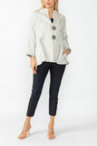 Taupe Solid Square Jacket