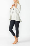 Taupe Solid Square Jacket