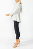 Taupe Solid Square Jacket