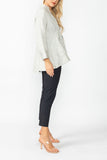 Taupe Solid Square Jacket