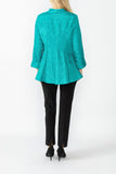 Teal Solid Square Jacket