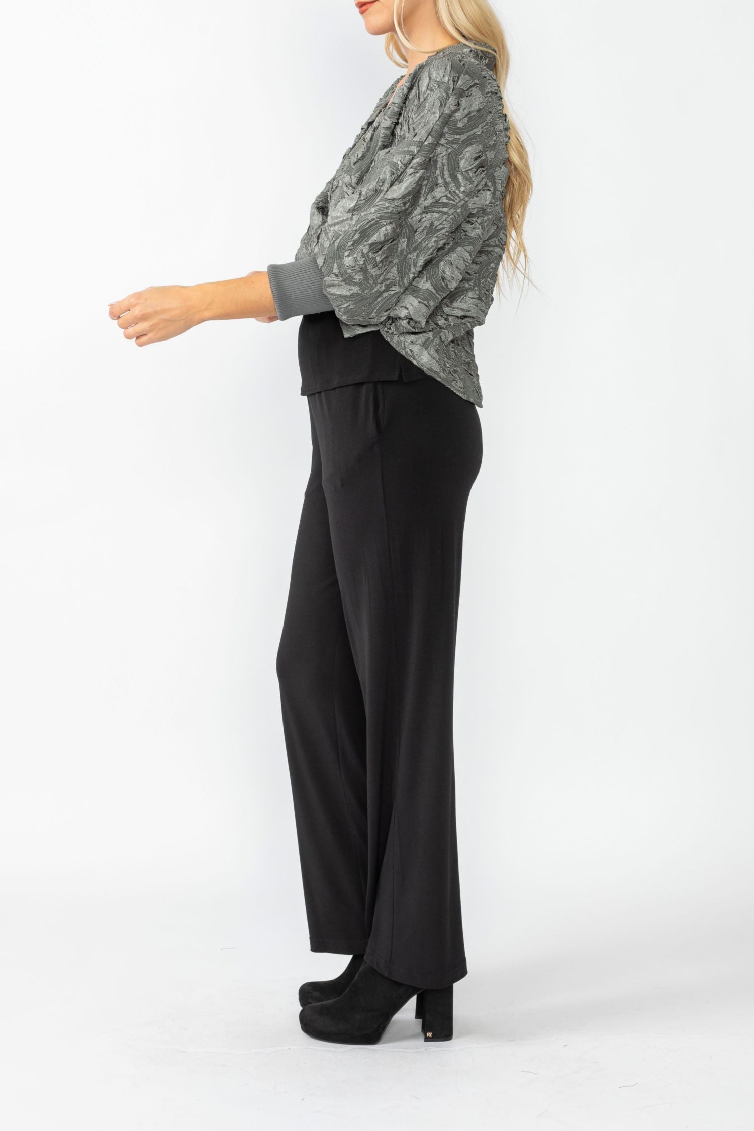 Charcoal RIP Sleeve Bolero Jacket