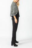 Charcoal RIP Sleeve Bolero Jacket