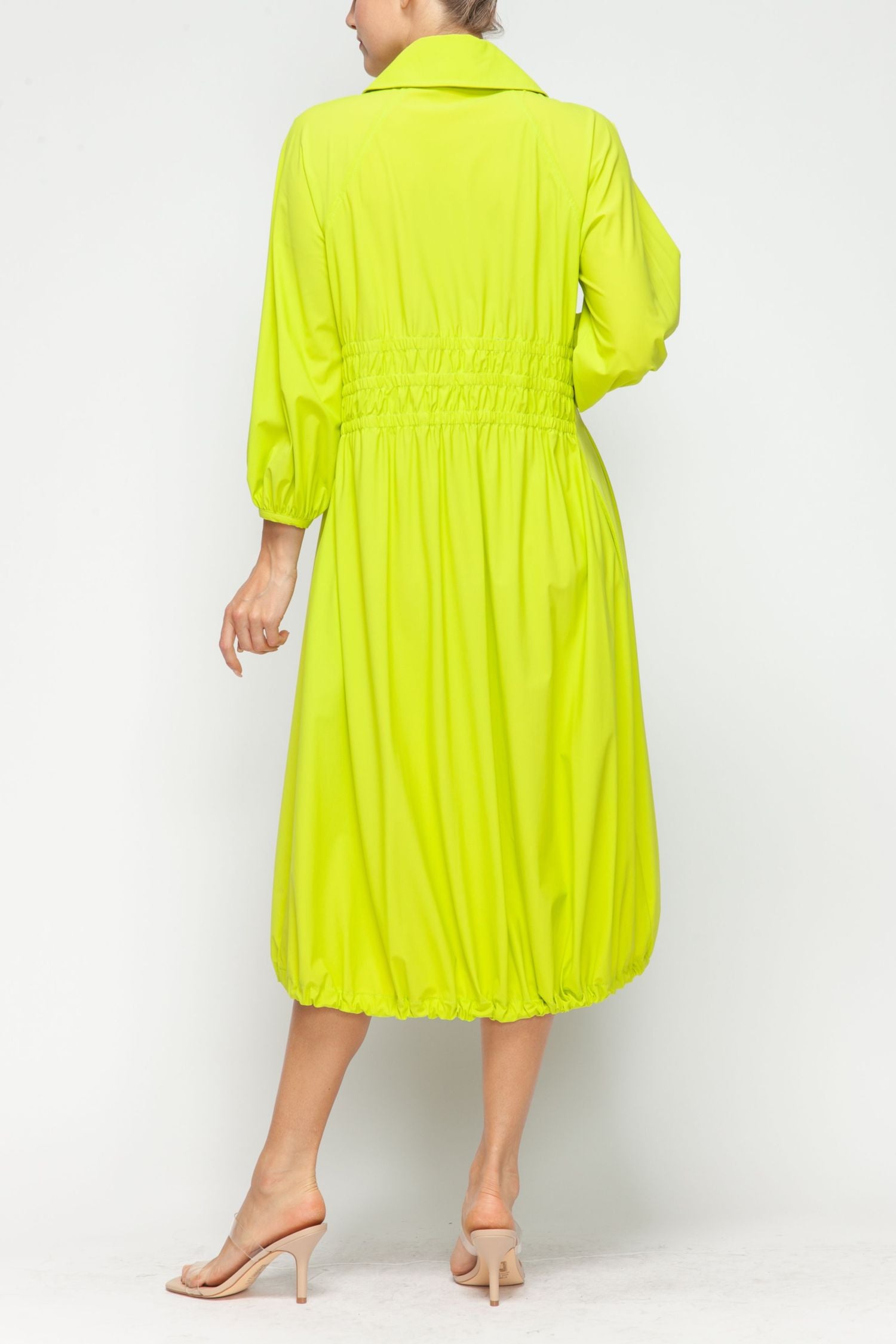 Acid Bell Sleeve and Drawing Bottom Long Jacket