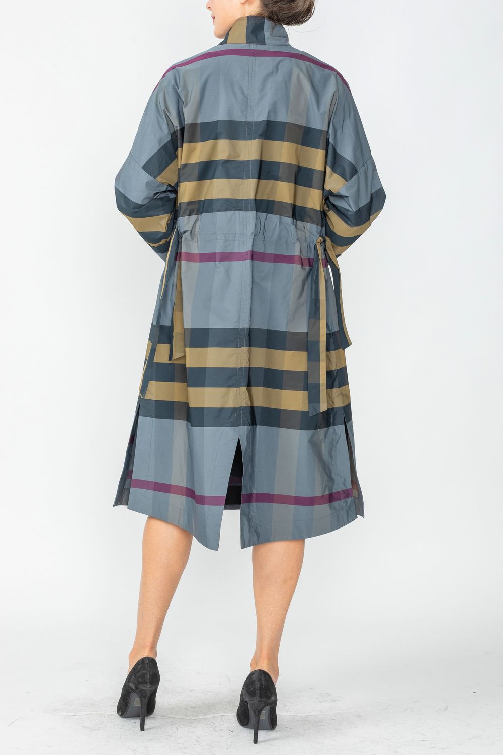 Multi Color Button Front Coat