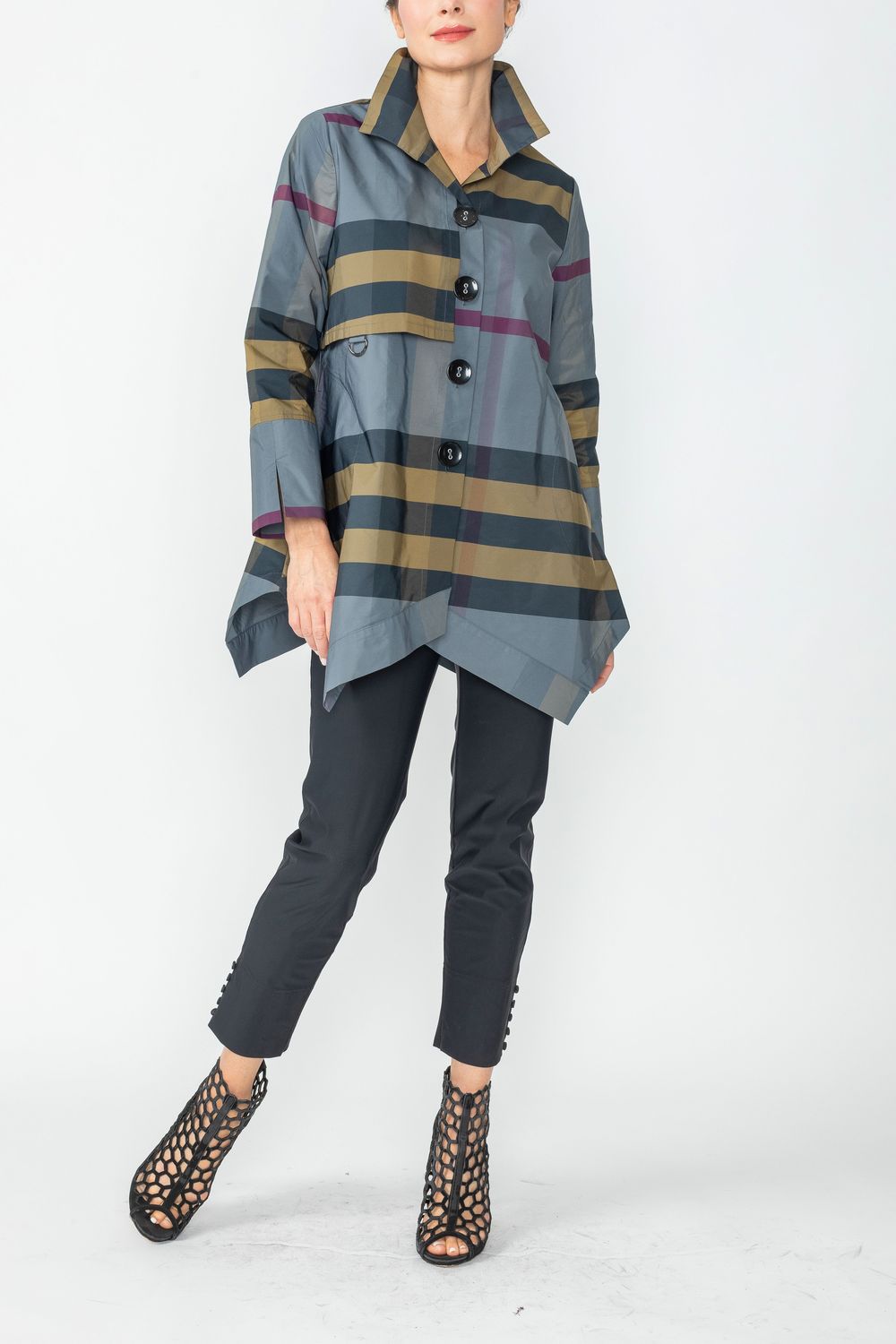 Multi Color Shirt With Grosgrain Detail