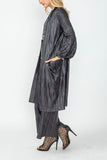 Black Puff Sleeve Kimono