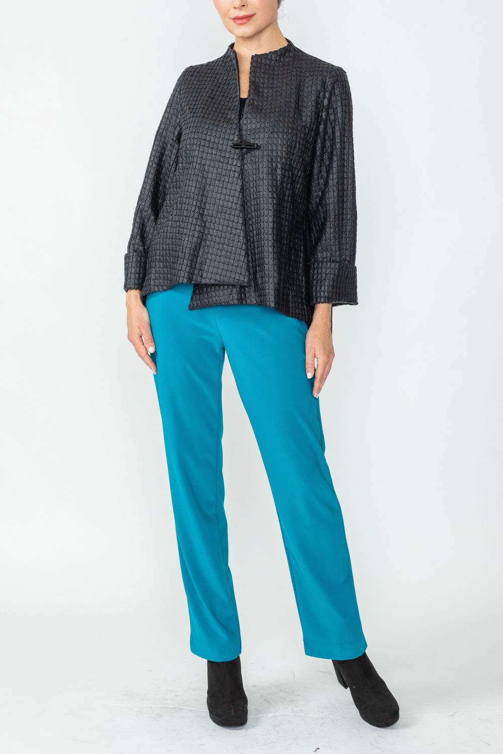 Black One Button Jacket