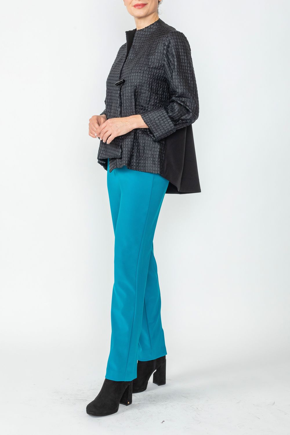 Black One Button Jacket