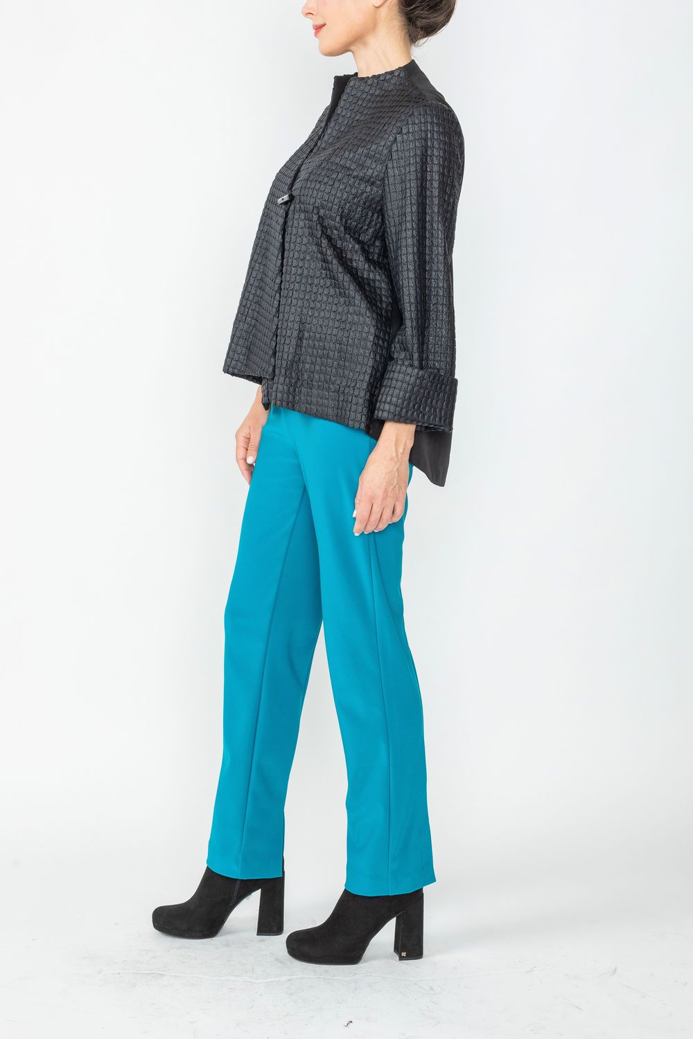 Black One Button Jacket