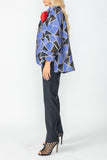 Blue High Low Cardigan